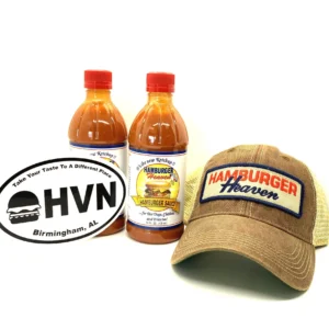 Hamburger Heaven sauces and cap